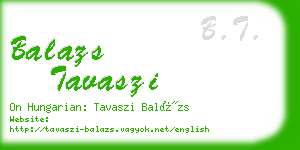 balazs tavaszi business card